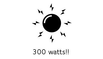 300 watts