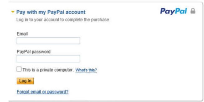 pay with PayPal account